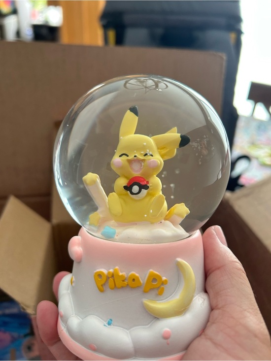 Pokemon Other - 4/$100 Pikachu Pokémon Snow Globe Figurine - Yellow Pink White